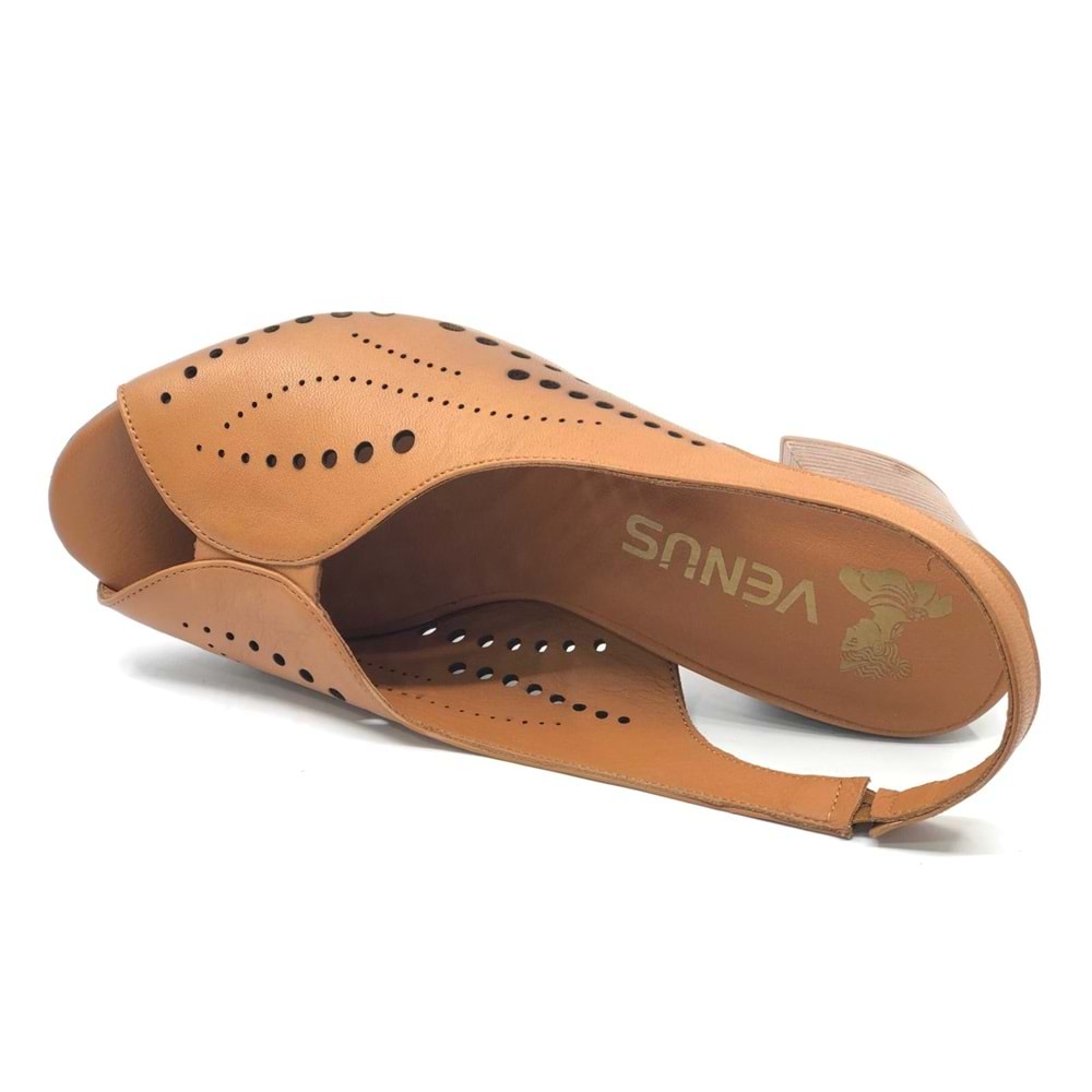 Venüs Benefşe Hakiki Deri Comfort Ortopedik Kadın Sandalet