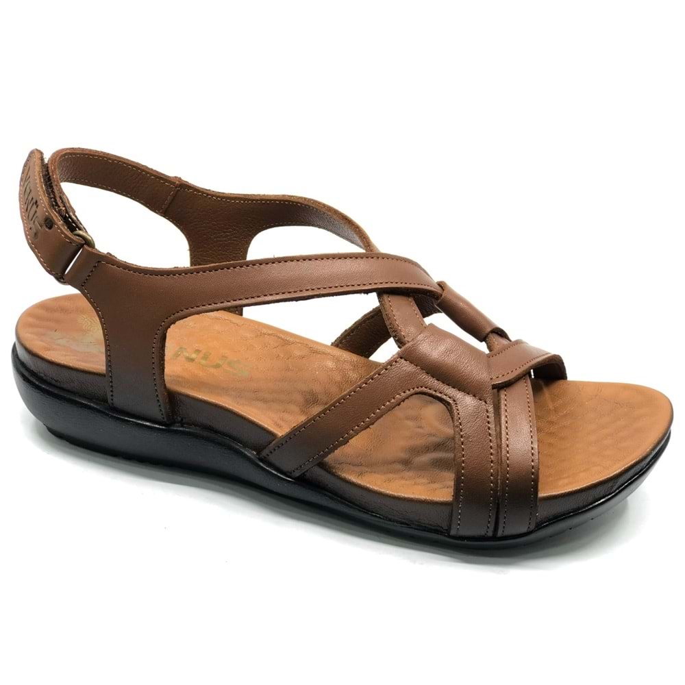 Venüs Viscosa Hakiki Deri Comfort Ortopedik Kadın Sandalet
