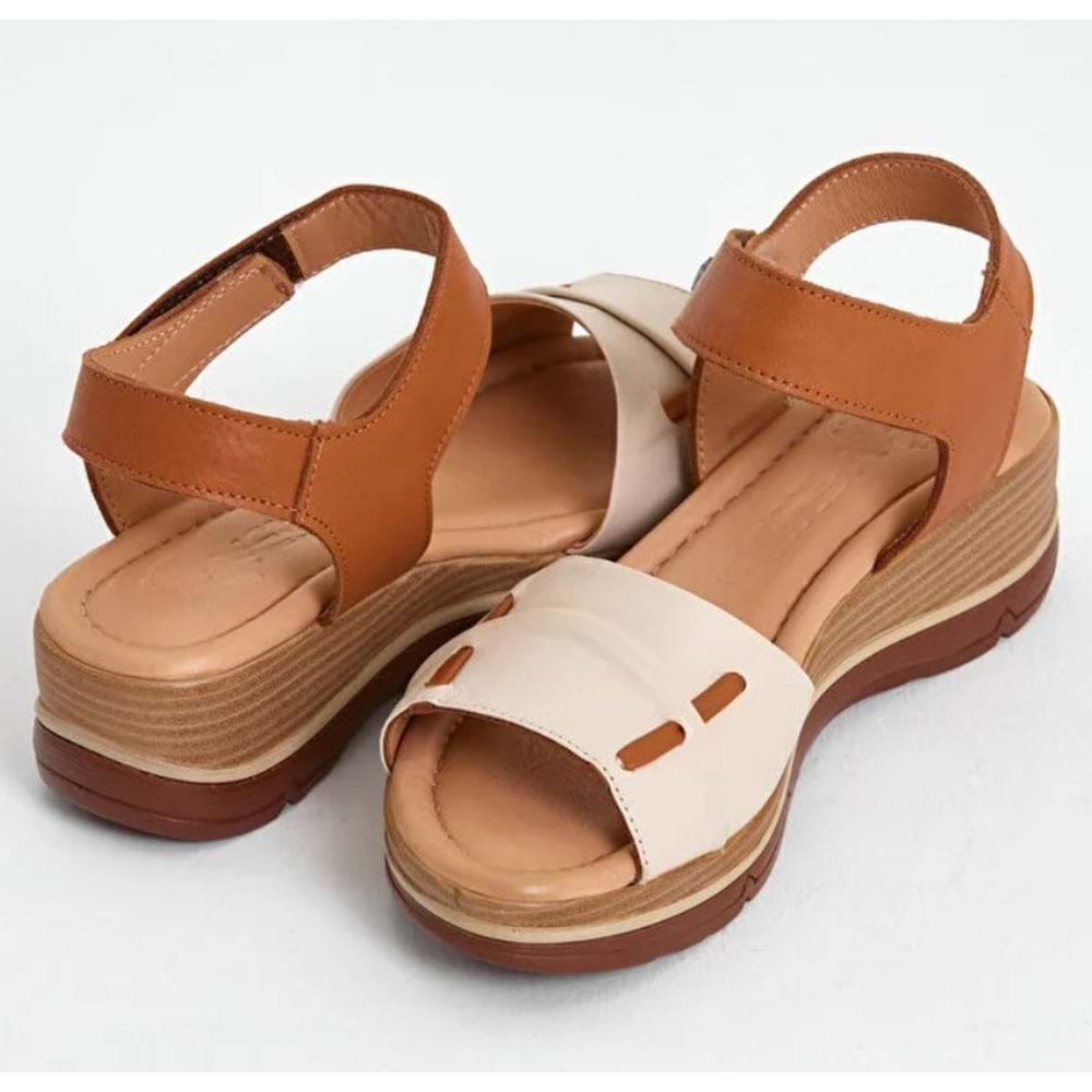 Venüs Vipera Hakiki Deri Comfort Ortopedik Kadın Sandalet