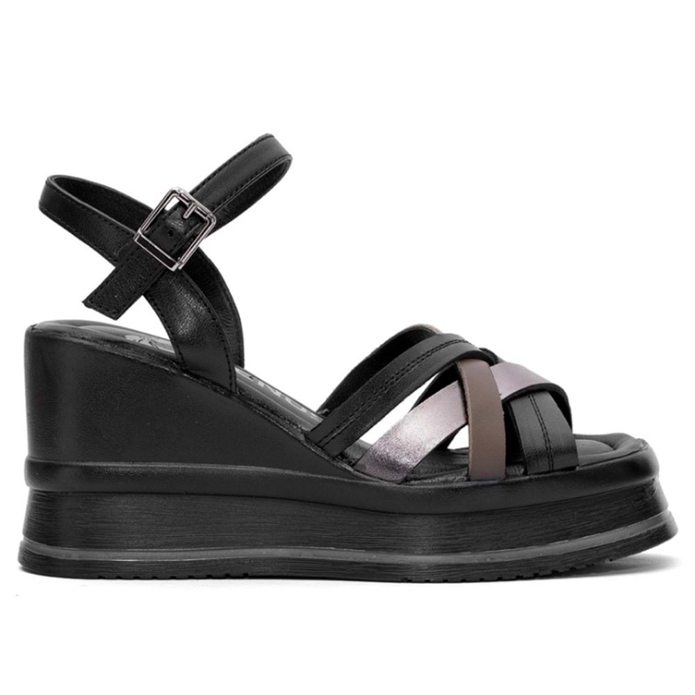 Venüs Helis Hakiki Deri Comfort Ortopedik Kadın Sandalet