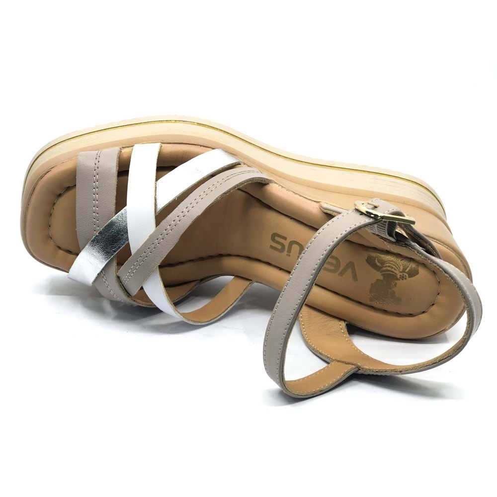 Venüs Helis Hakiki Deri Comfort Ortopedik Kadın Sandalet