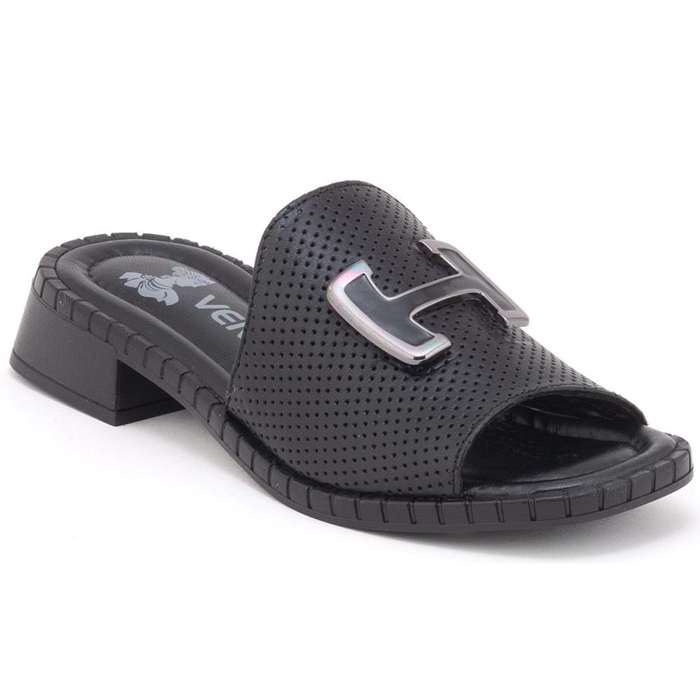 Venüs Mefron Hakiki Deri Kadın Terlik