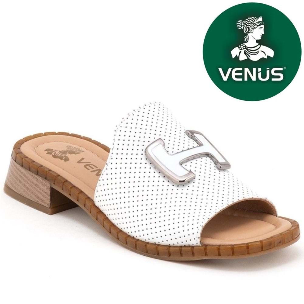 Venüs Mefron Hakiki Deri Kadın Terlik