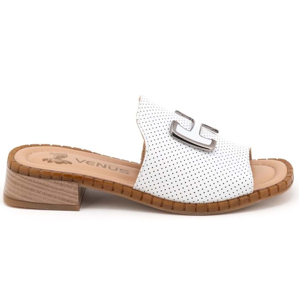 Venüs Mefron Hakiki Deri Kadın Terlik