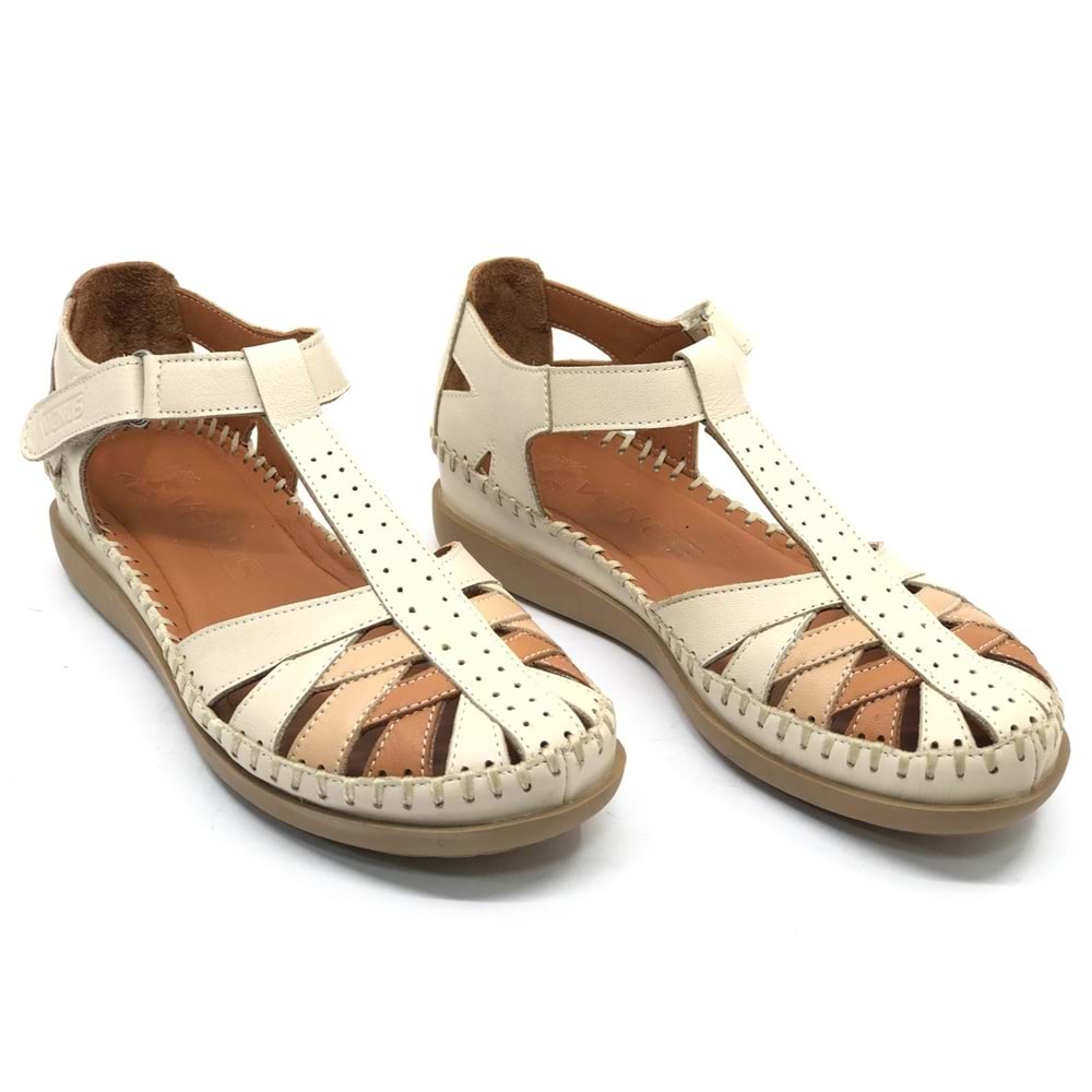 Venüs Margit Hakiki Deri Comfort Ortopedik Kadın Sandalet