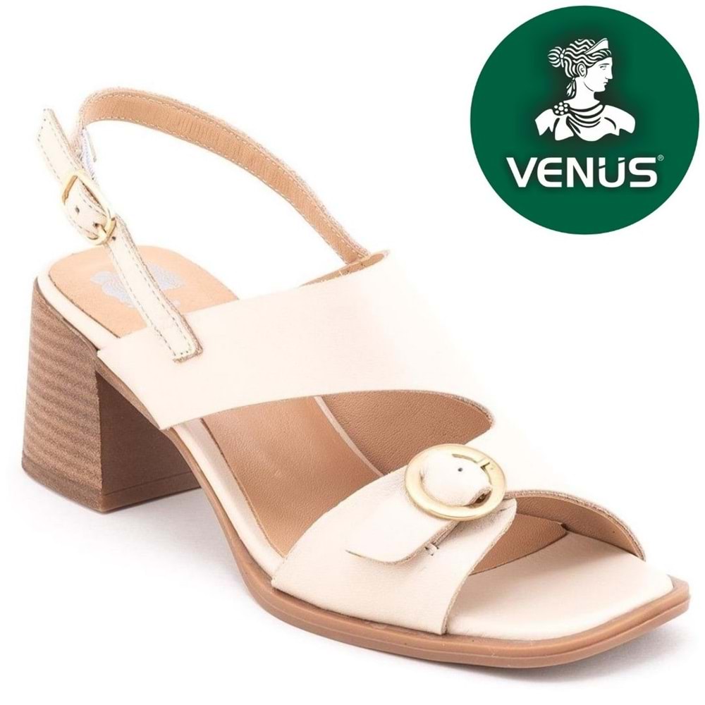 Venüs Polmier Hakiki Deri Comfort Ortopedik Kadın Sandalet