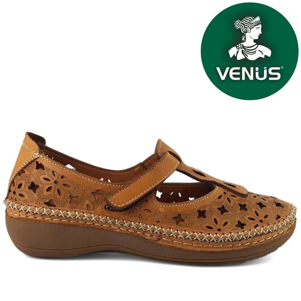 Venüs Vingii Hakiki Deri Kadın Babet Ayakkabı