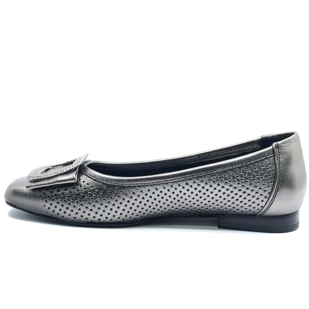 Venüs Pigi Hakiki Deri Kadın Babet Ayakkabı