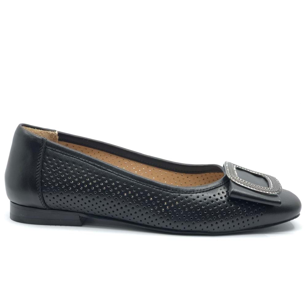 Venüs Pigi Hakiki Deri Kadın Babet Ayakkabı