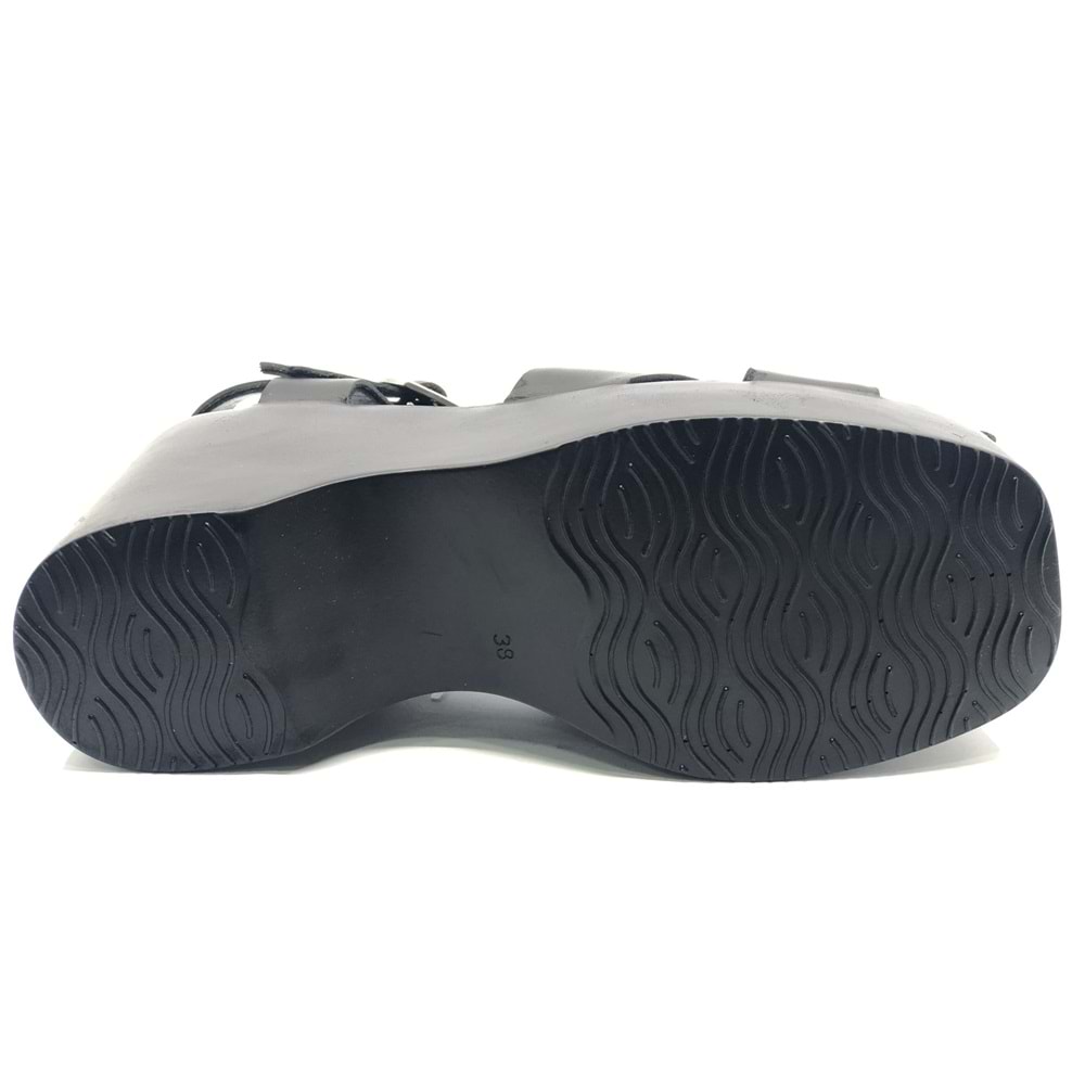 Venüs Ruffer Hakiki Deri Comfort Ortopedik Kadın Sandalet