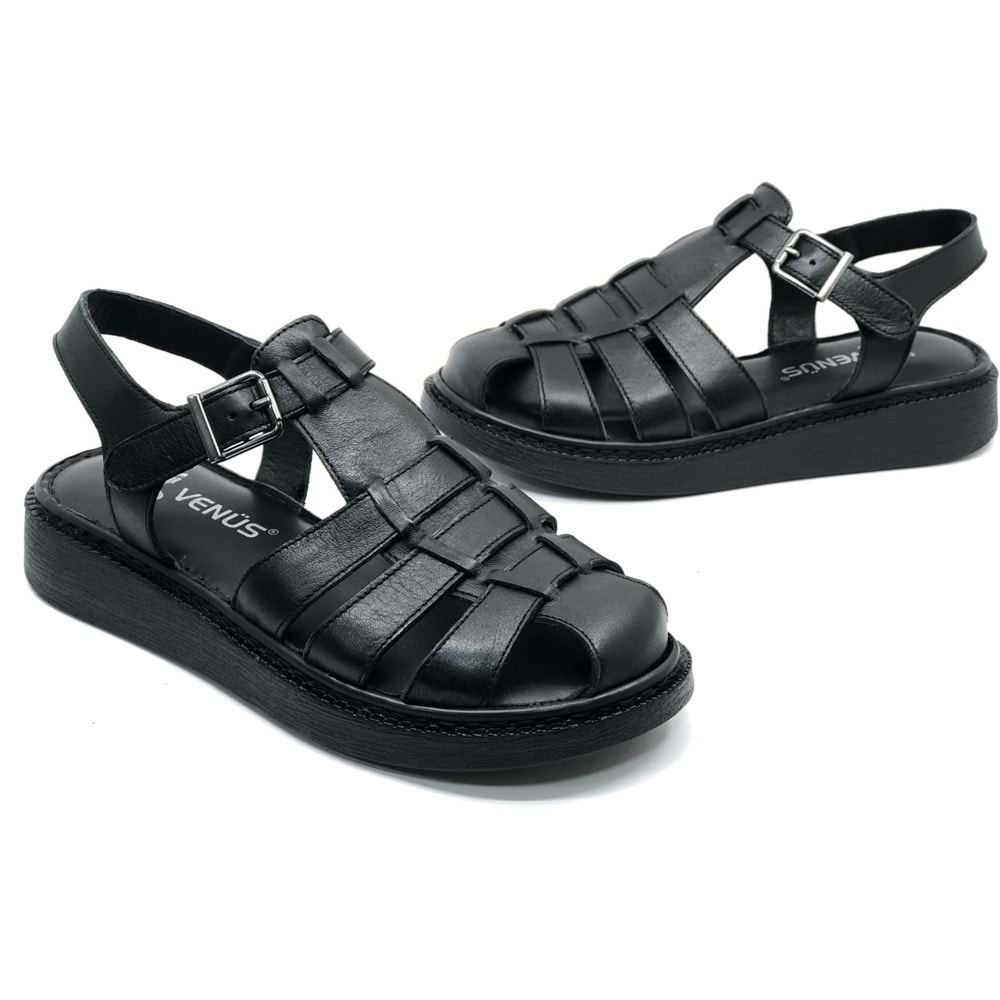 Venüs Yavanna Hakiki Deri Comfort Ortopedik Kadın Sandalet