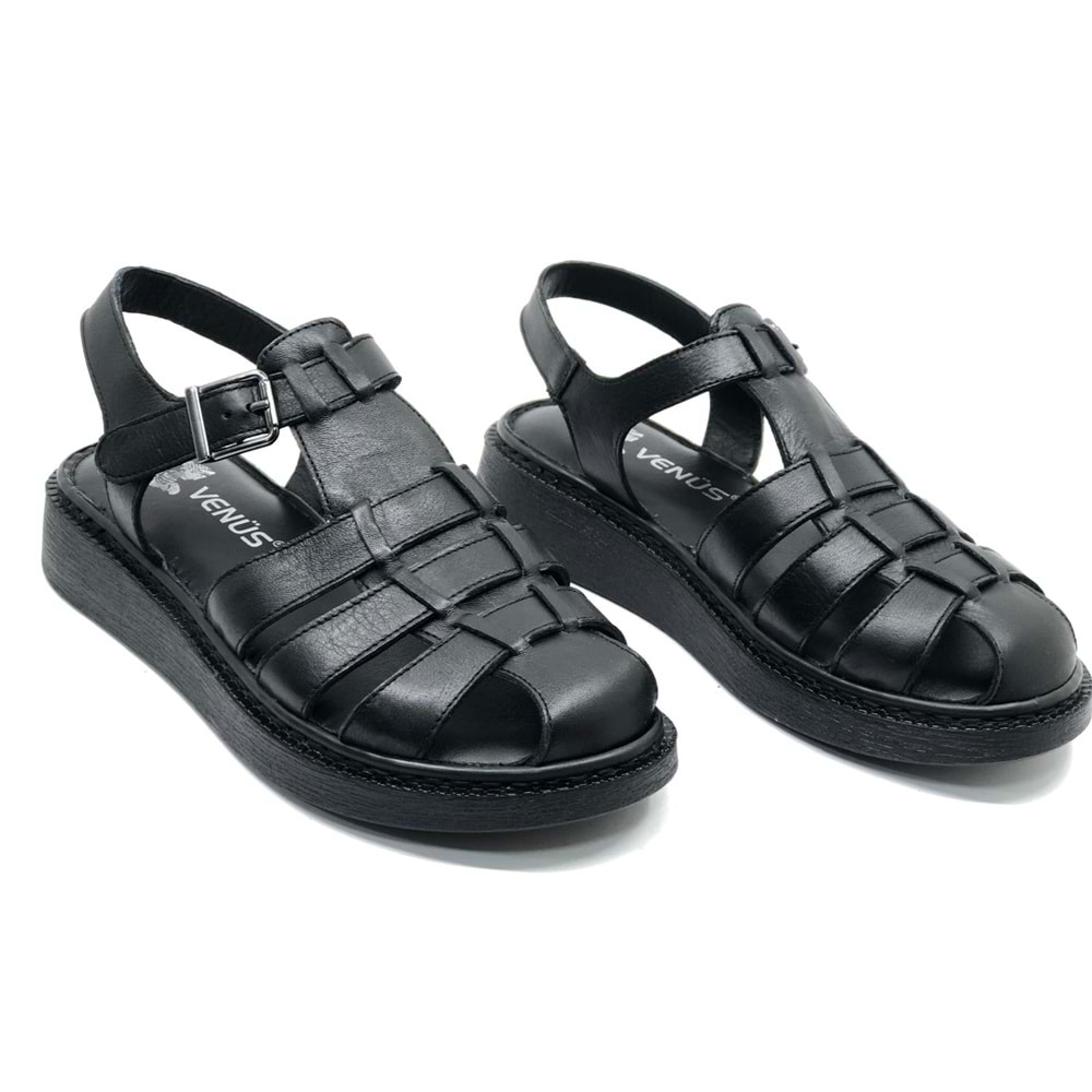Venüs Yavanna Hakiki Deri Comfort Ortopedik Kadın Sandalet