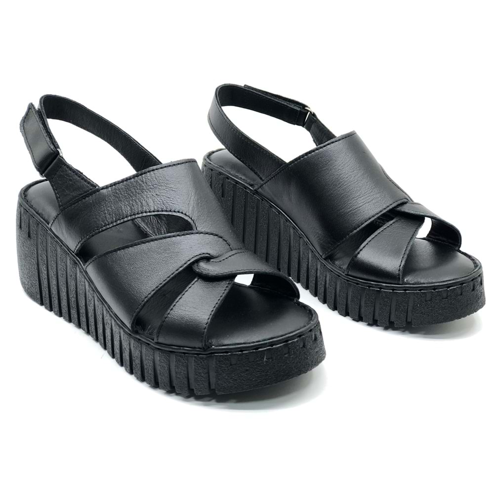 Venüs Morgen Hakiki Deri Comfort Ortopedik Kadın Sandalet