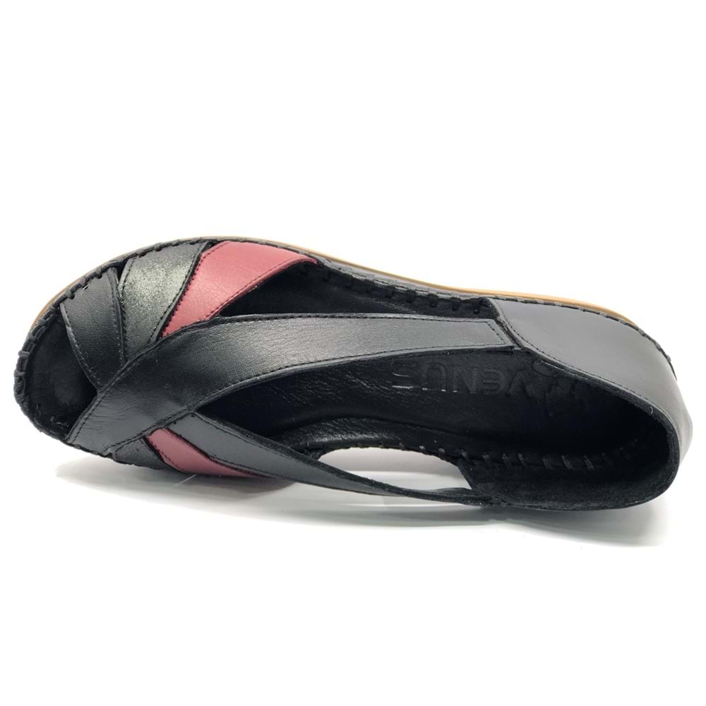 Venüs Nahar Hakiki Deri Comfort Ortopedik Kadın Sandalet