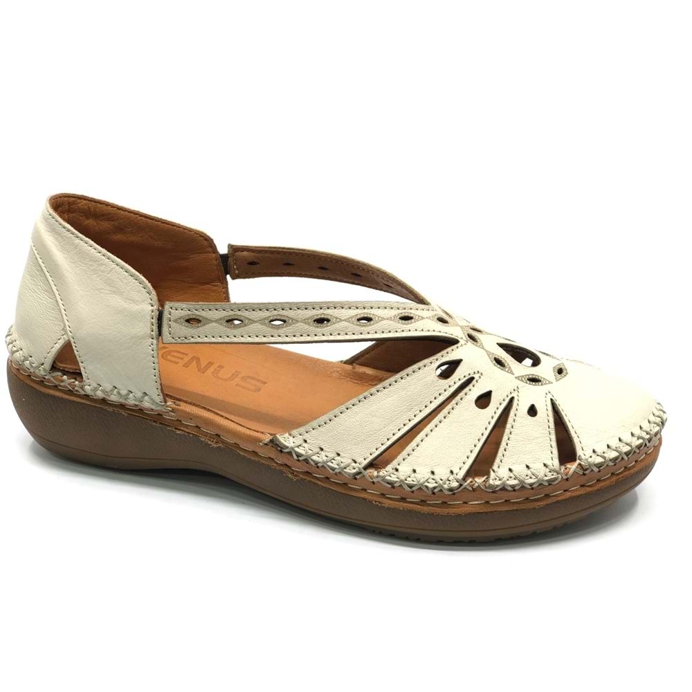 Venüs Sutnus Hakiki Deri Comfort Ortopedik Kadın Sandalet
