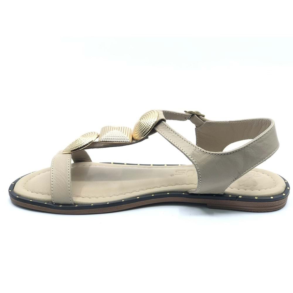 Venüs Elguh Hakiki Deri Comfort Ortopedik Kadın Sandalet