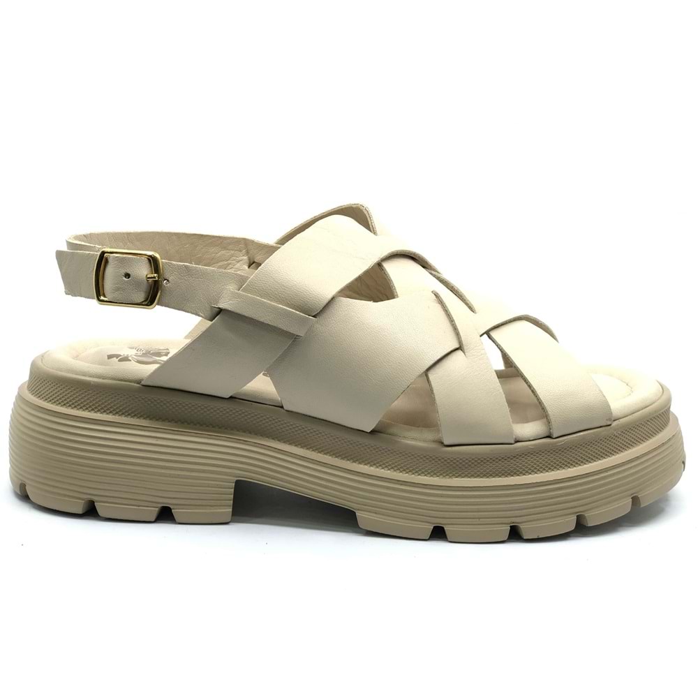 Venüs Fevare Hakiki Deri Comfort Ortopedik Kadın Sandalet