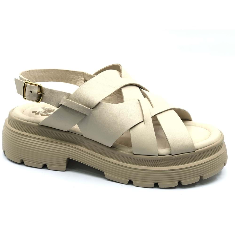 Venüs Fevare Hakiki Deri Comfort Ortopedik Kadın Sandalet