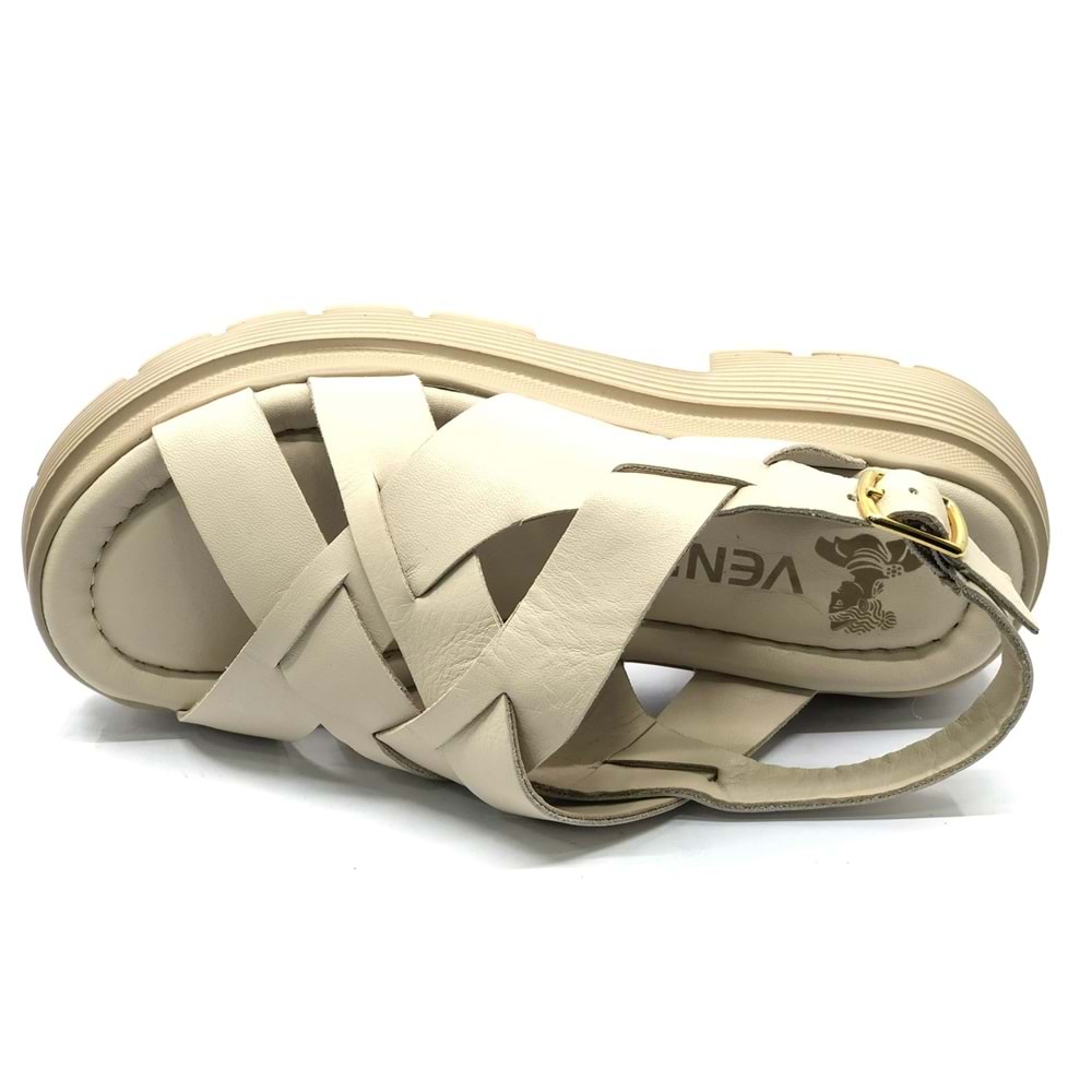 Venüs Fevare Hakiki Deri Comfort Ortopedik Kadın Sandalet