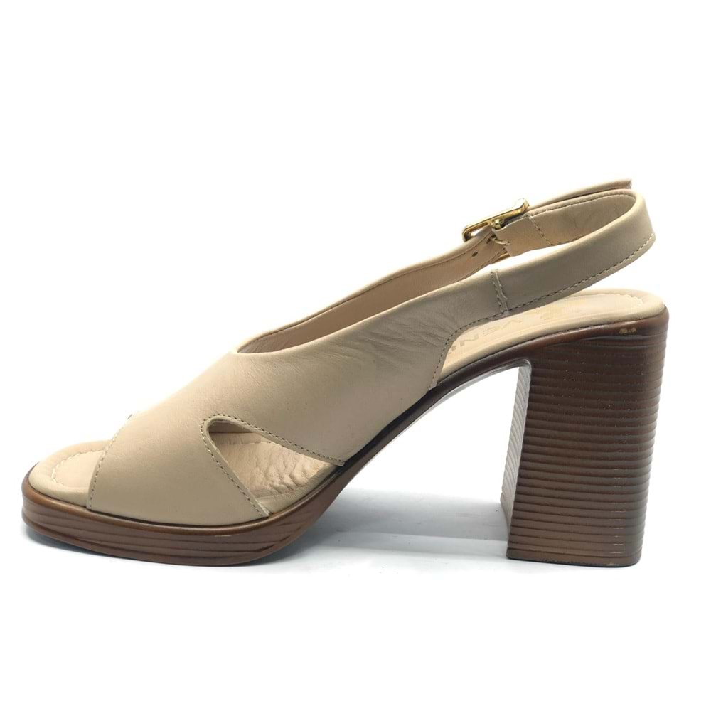 Venüs Gofi Hakiki Deri Comfort Ortopedik Kadın Sandalet