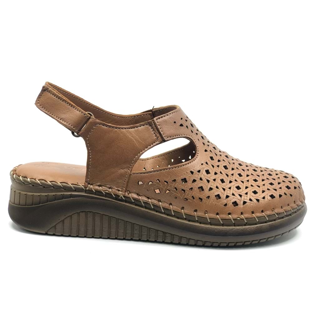 Venüs Vingo Hakiki Deri Comfort Ortopedik Kadın Sandalet