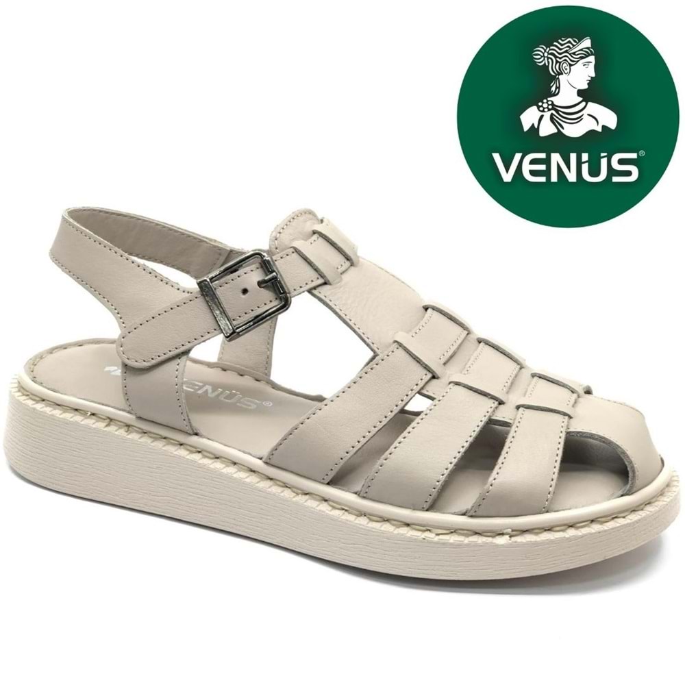 Venüs Yavanna Hakiki Deri Comfort Ortopedik Kadın Sandalet
