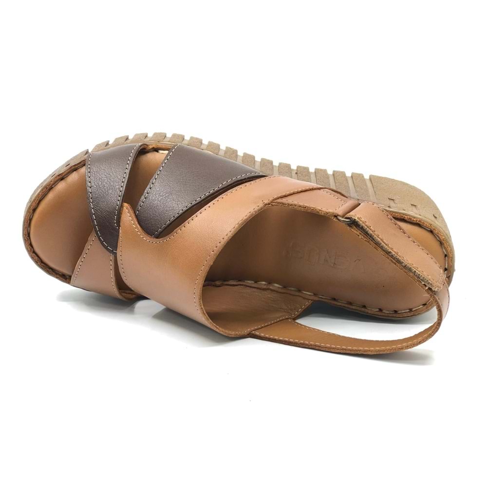 Venüs Morgen Hakiki Deri Comfort Ortopedik Kadın Sandalet