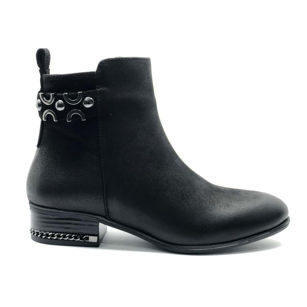 Venüs Adastra Hakiki Deri Düz Kaymaz Taban Ortopedik Kadın Bot