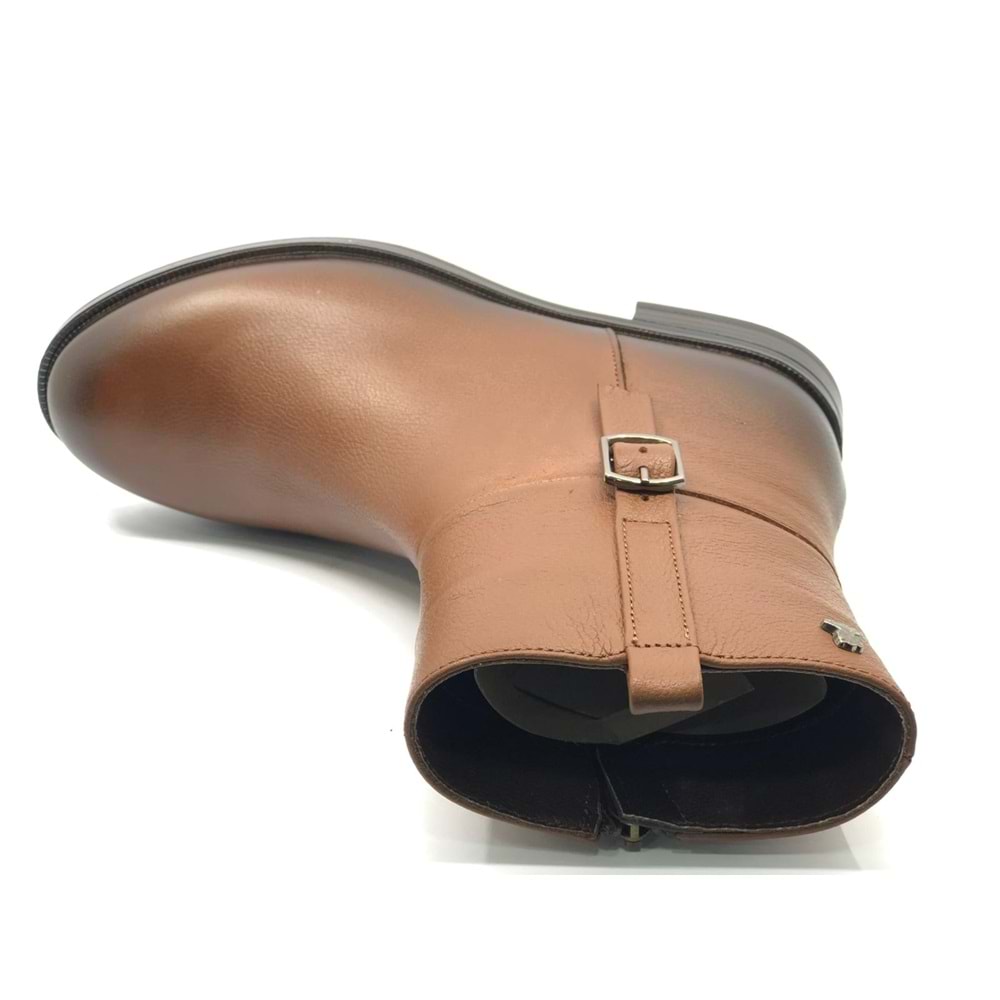 Venüs Harmany Hakiki Deri Düz Kaymaz Taban Ortopedik Kadın Bot