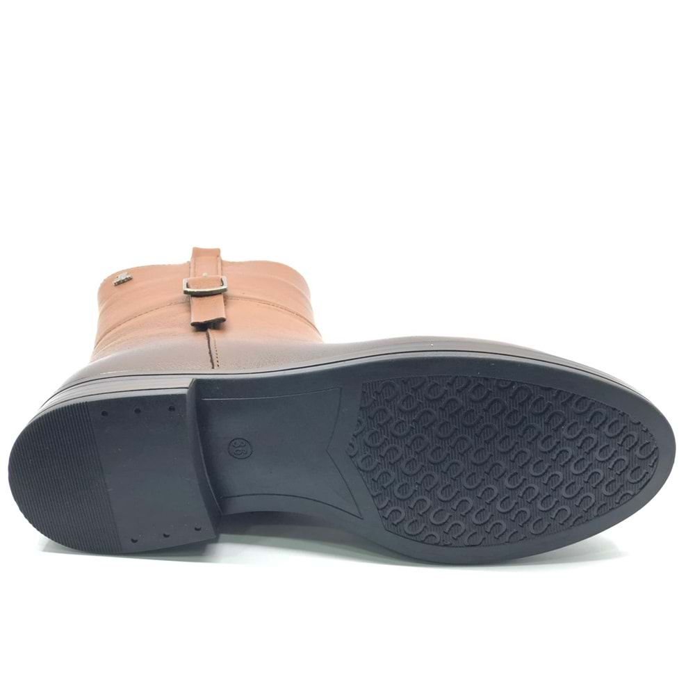 Venüs Harmany Hakiki Deri Düz Kaymaz Taban Ortopedik Kadın Bot