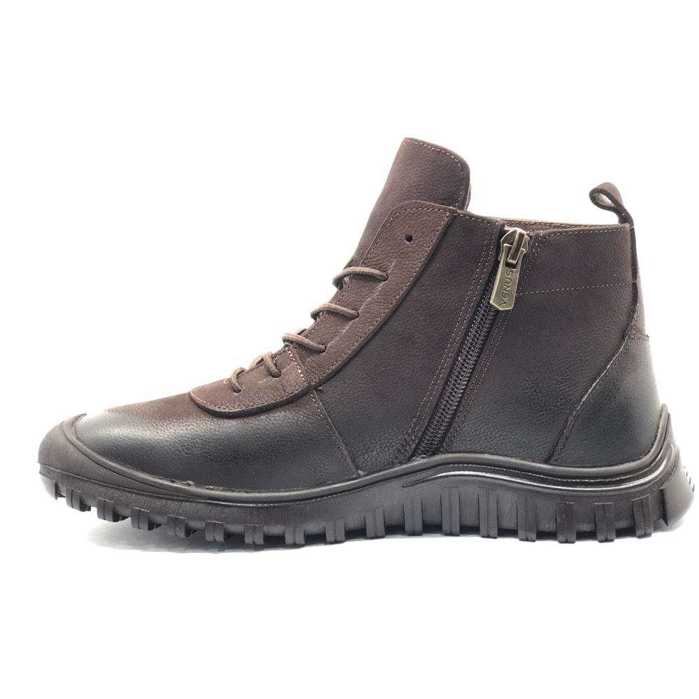 Venüs Punka Hakiki Deri Kaymaz Taban Ortopedik Kadın Bot