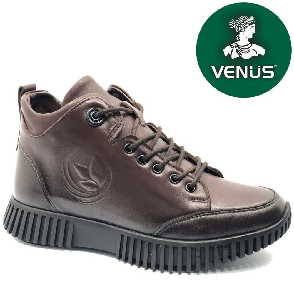 Venüs Rtew Hakiki Deri Düz Kaymaz Taban Ortopedik Kadın Bot