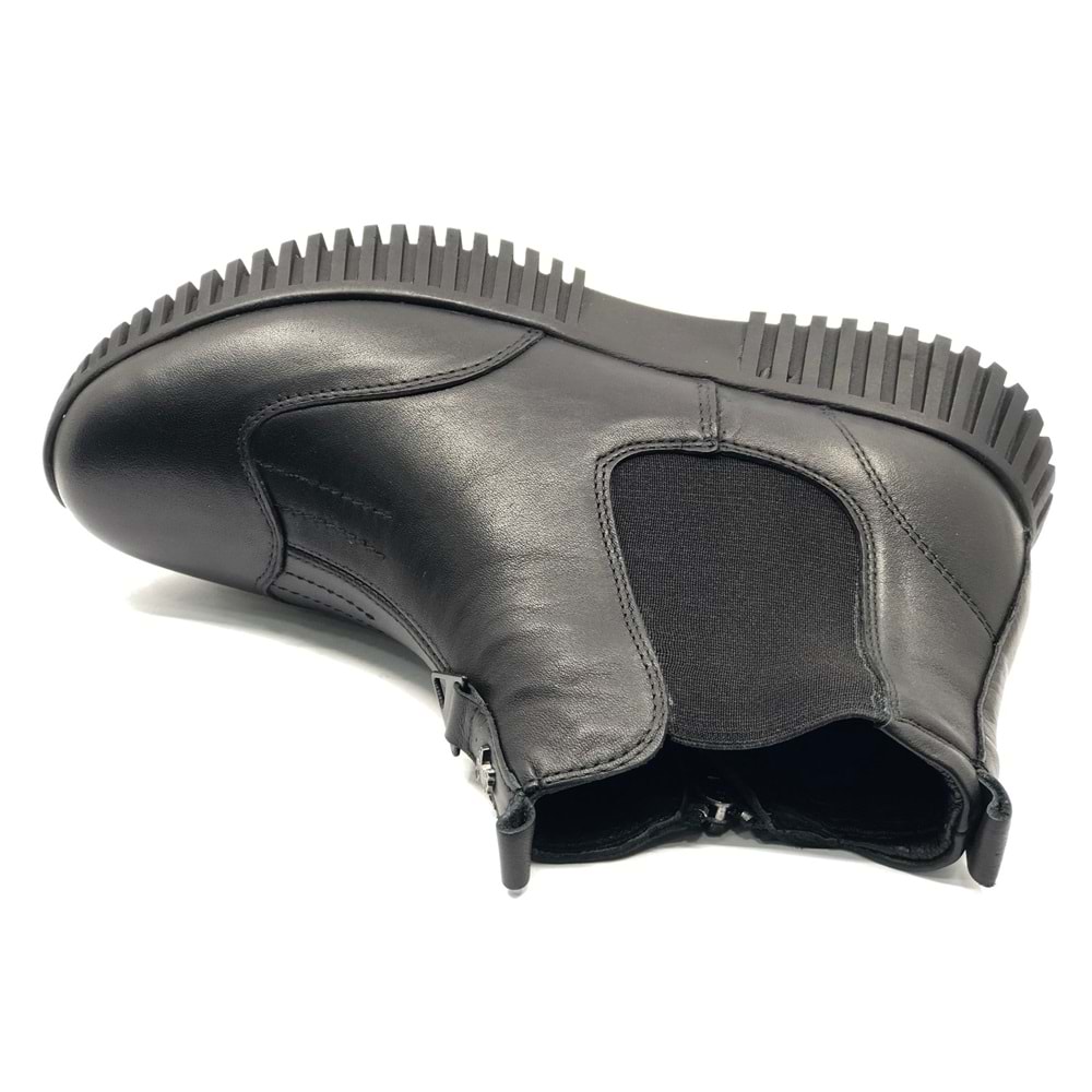 Venüs Turgana Hakiki Deri Düz Kaymaz Taban Ortopedik Kadın Bot