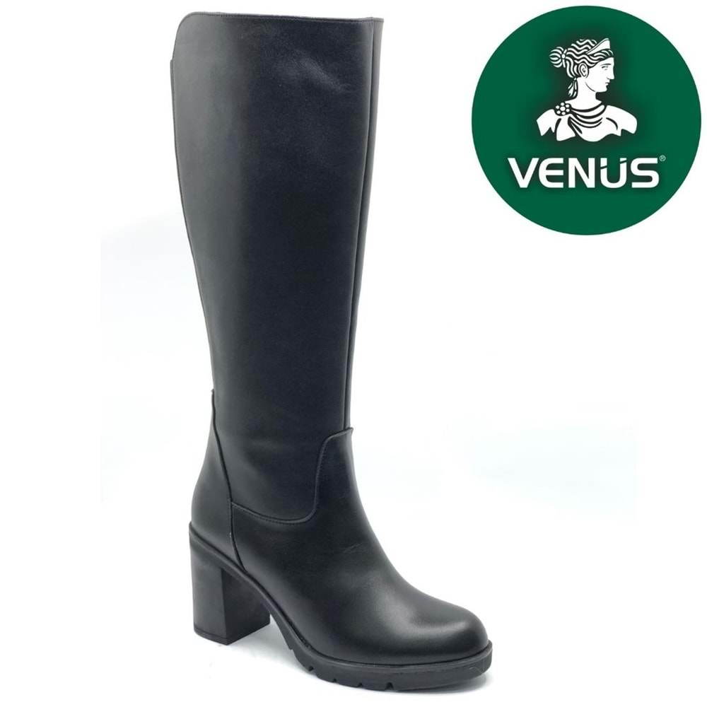 Venüs Jabuka Hakiki Deri Ortopedik Topuklu Kadın Çizme