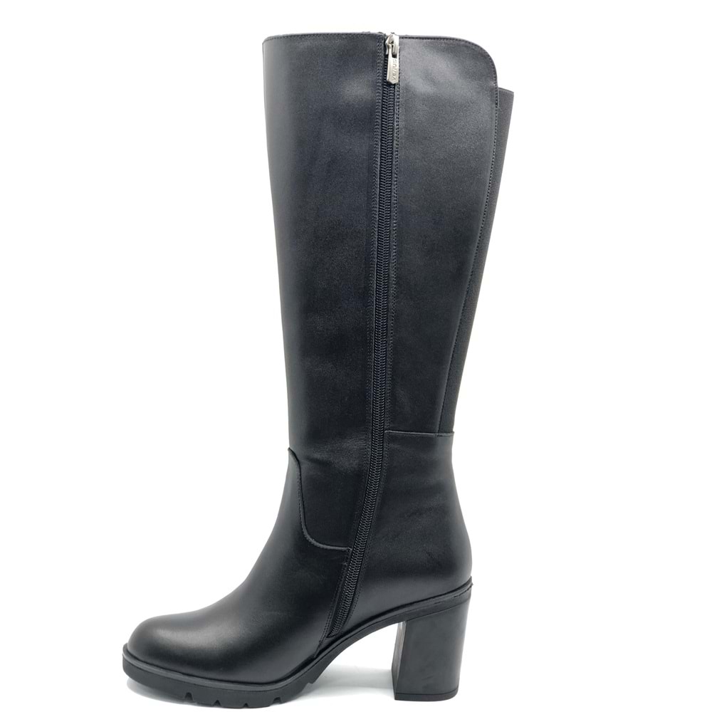 Venüs Jabuka Hakiki Deri Ortopedik Topuklu Kadın Çizme