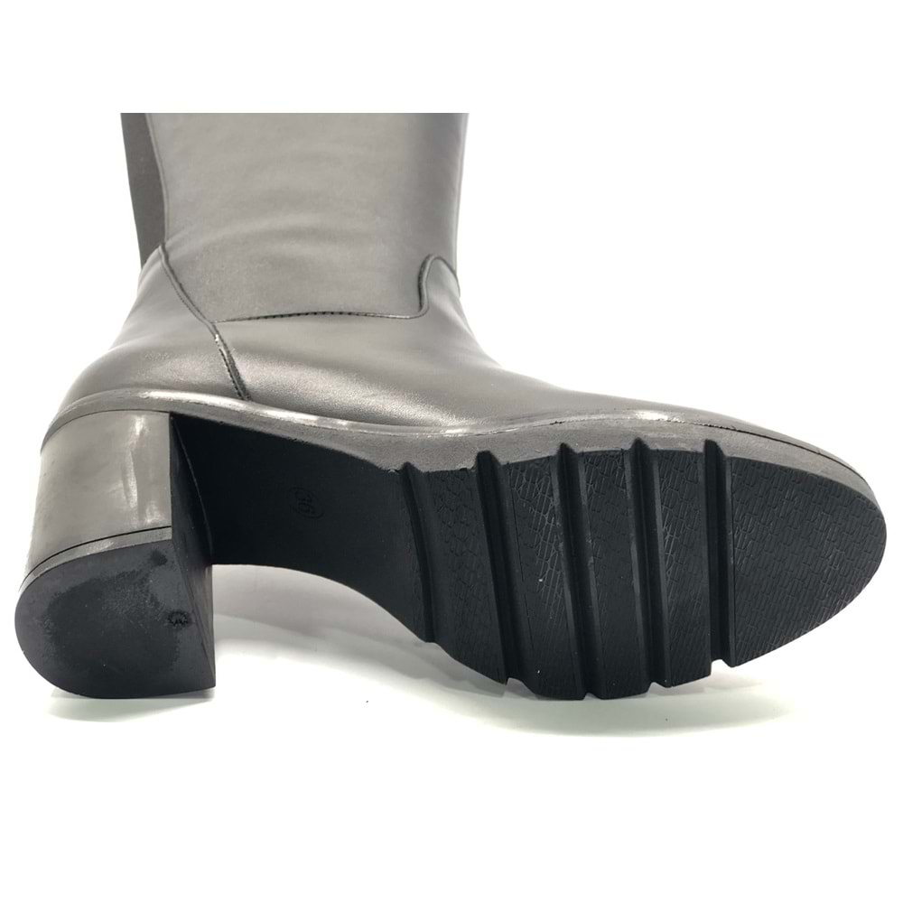 Venüs Jabuka Hakiki Deri Ortopedik Topuklu Kadın Çizme