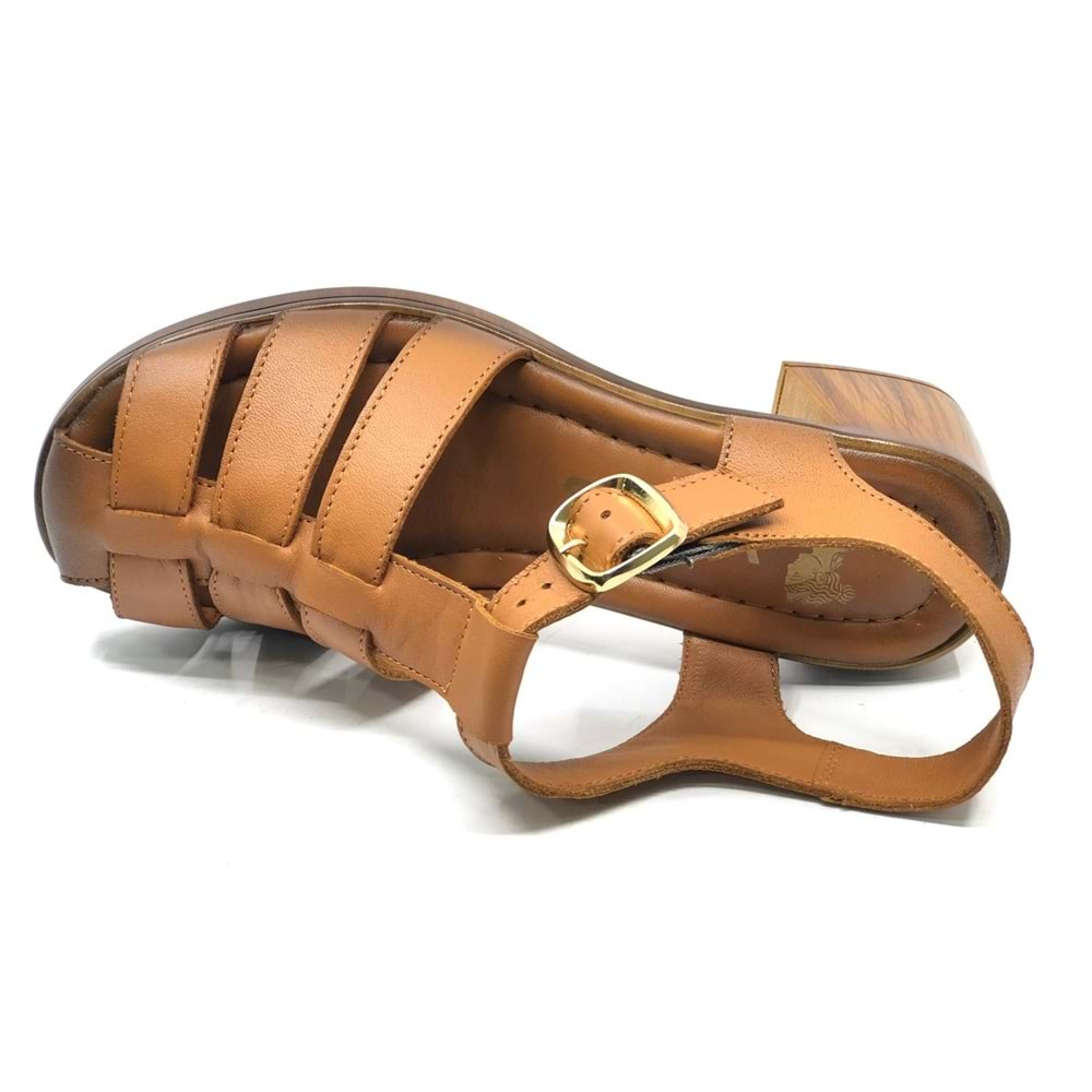 Venüs Pungens Hakiki Deri Comfort Ortopedik Kadın Sandalet