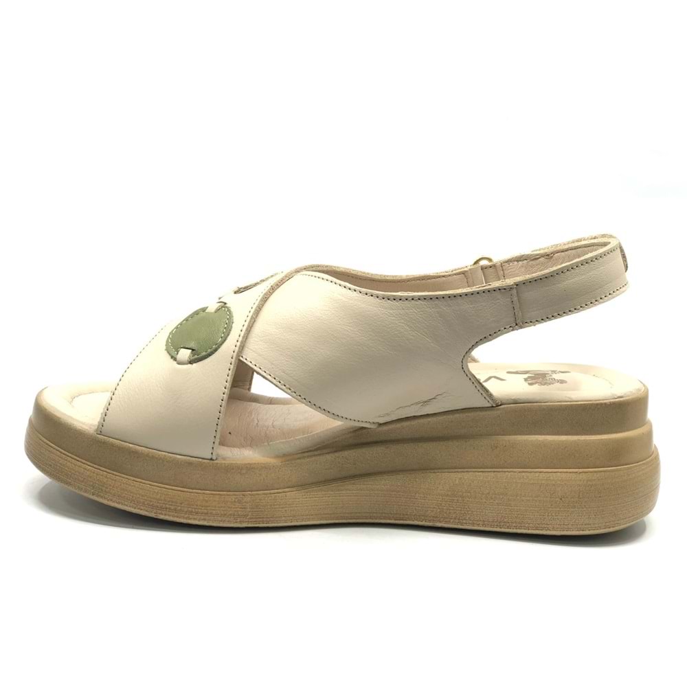 Venüs Hazzel Hakiki Deri Comfort Ortopedik Kadın Sandalet