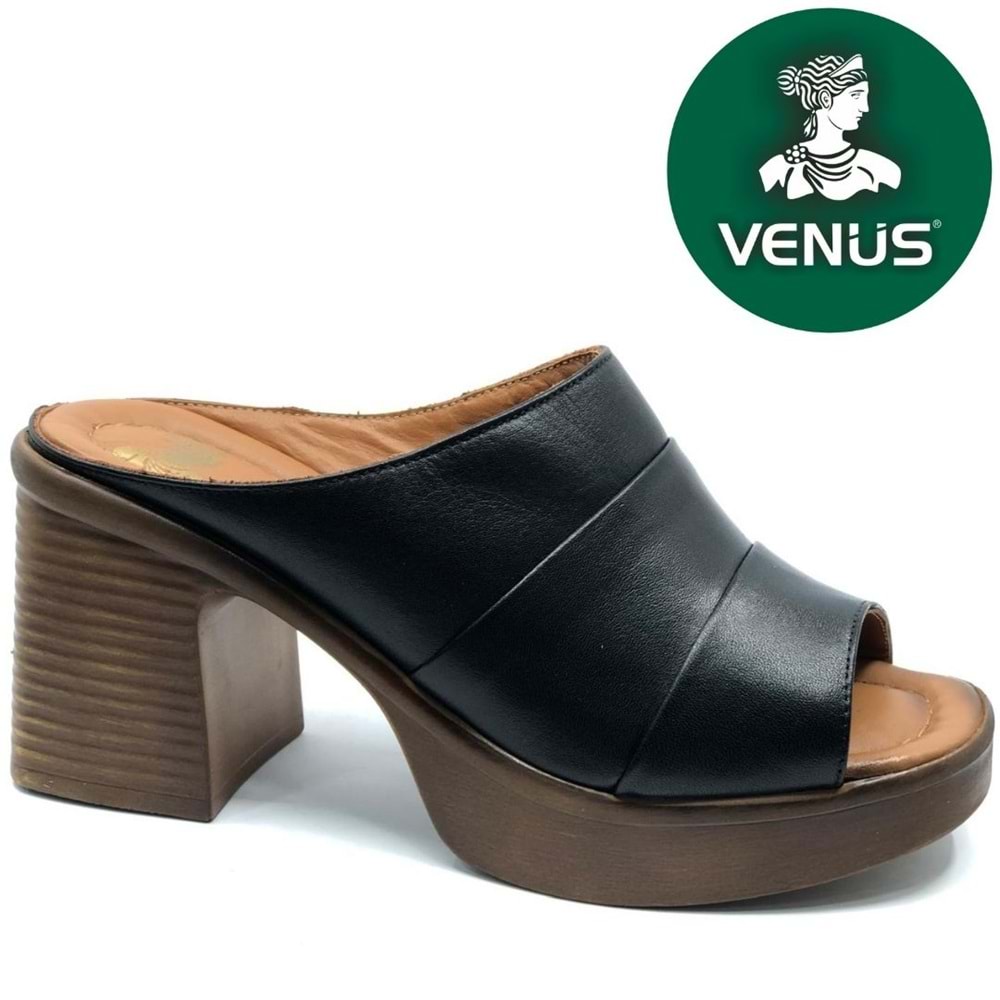 Venüs Kitsa Hakiki Deri Kadın Terlik