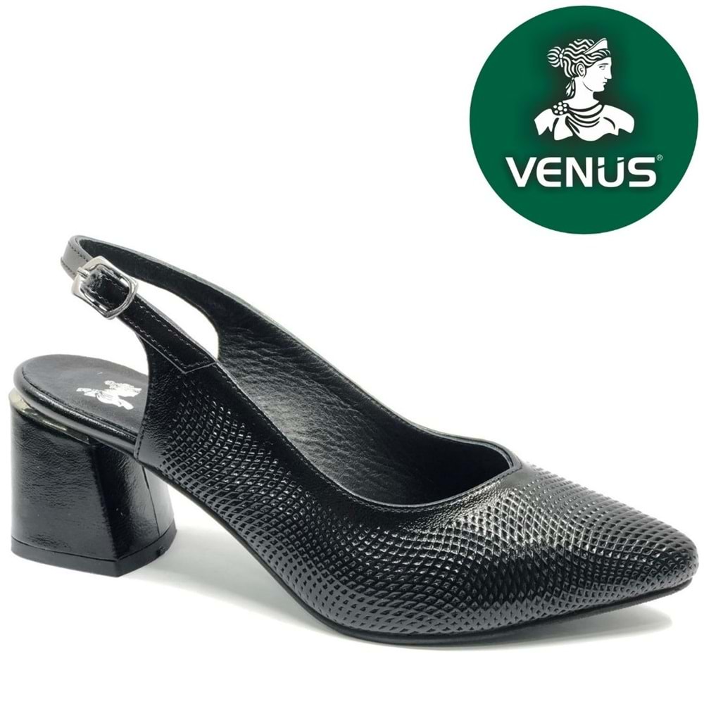 Venüs Ugrap Hakiki Deri Topuklu Kadın Klasik Ayakkabı