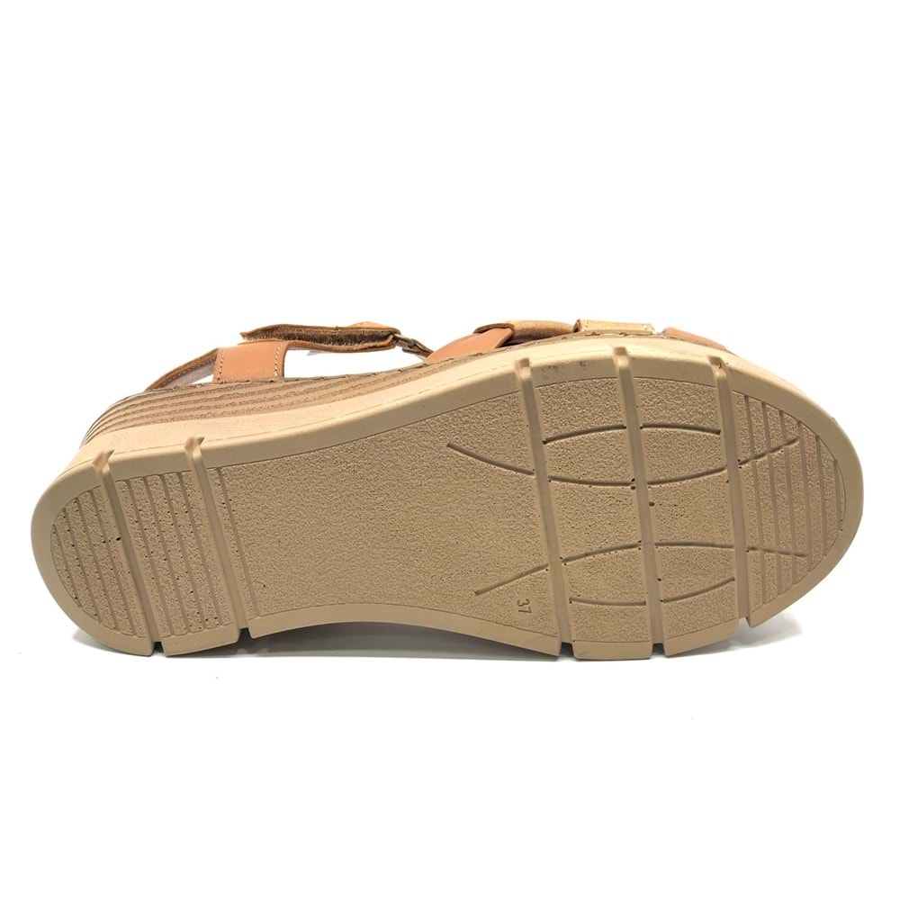 Venüs Boobril Hakiki Deri Comfort Ortopedik Kadın Sandalet