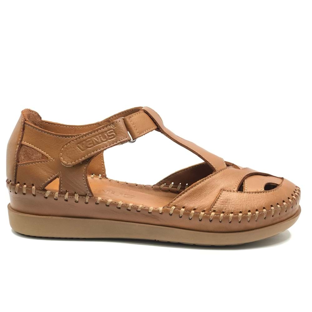 Venüs Omelo Hakiki Deri Comfort Ortopedik Kadın Sandalet