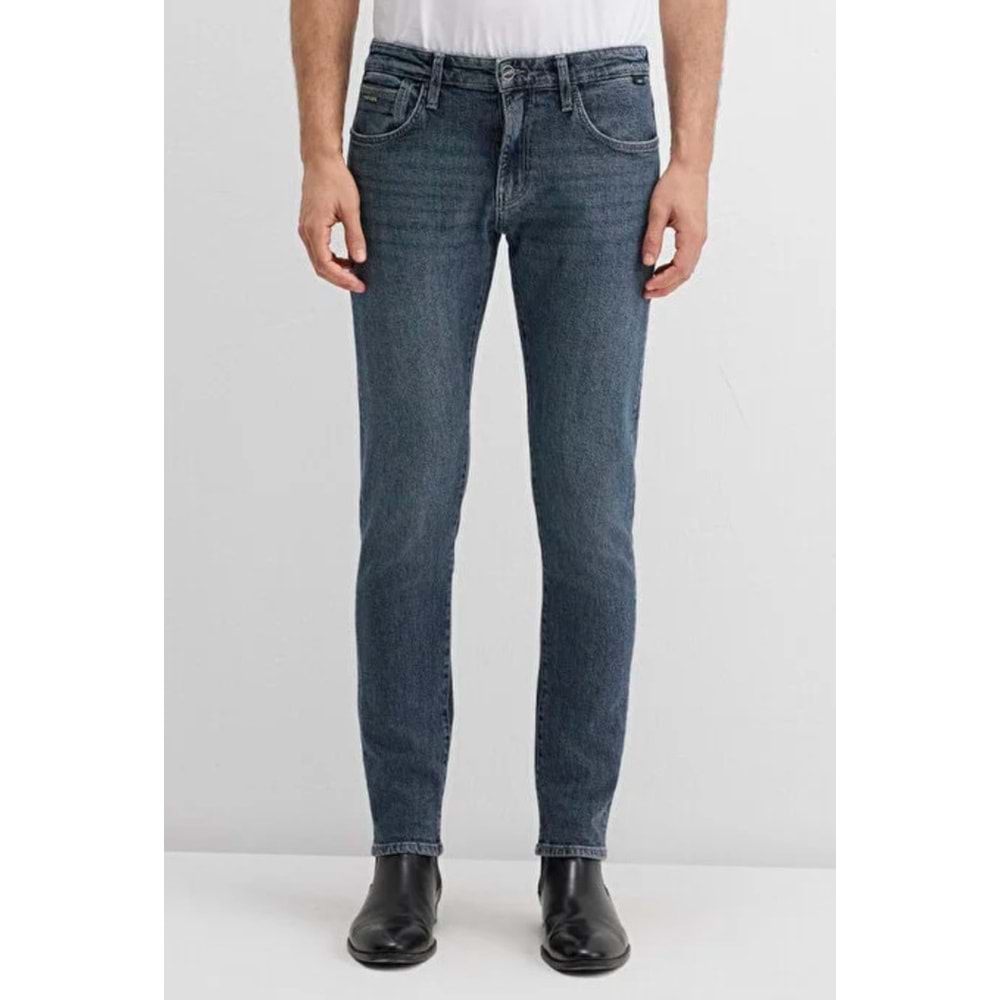Mavi M0042489342 James Mavi Black Puslu Koyu Mavi Jean Pantolon Erkek Kot Pantolon
