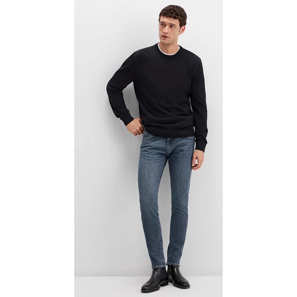 Mavi M0042489342 James Mavi Black Puslu Koyu Mavi Jean Pantolon Erkek Kot Pantolon