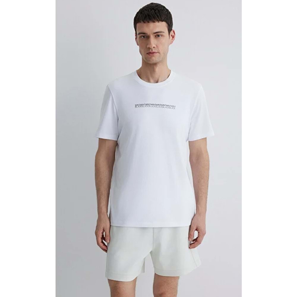 Mavi M0612647-620 Mavi Black Baskılı Tişört Erkek T-Shirt