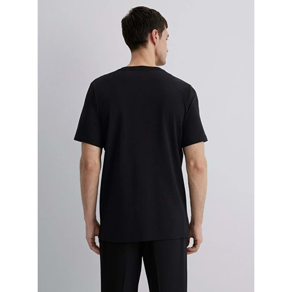Mavi M0612647-900 Mavi Black Baskılı Tişört Erkek T-Shirt