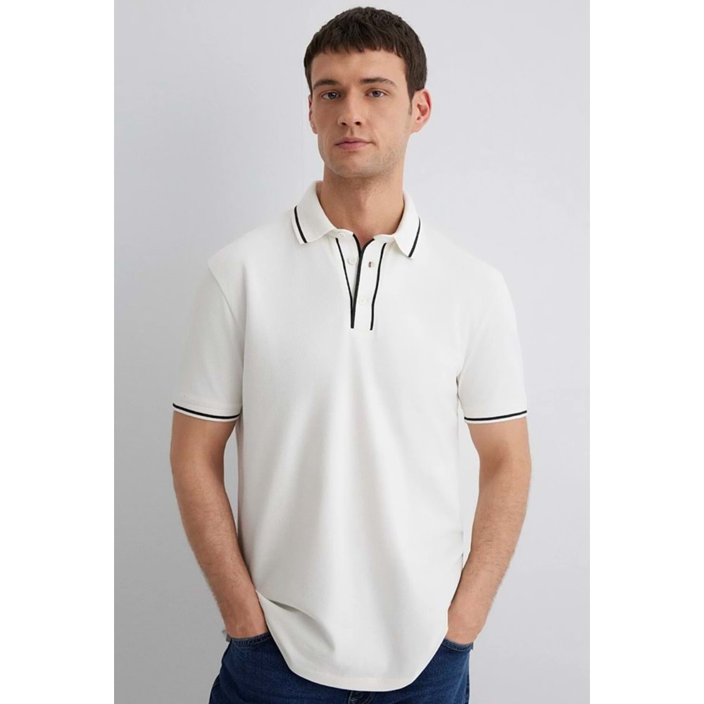 Mavi M0612648-70057 Yaka Detaylı Erkek Polo Yaka Tişört Erkek Tişort