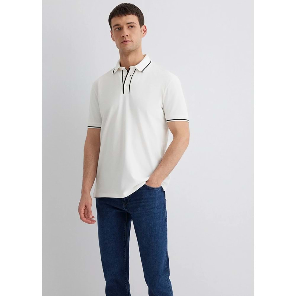 Mavi M0612648-70057 Yaka Detaylı Erkek Polo Yaka Tişört Erkek Tişort