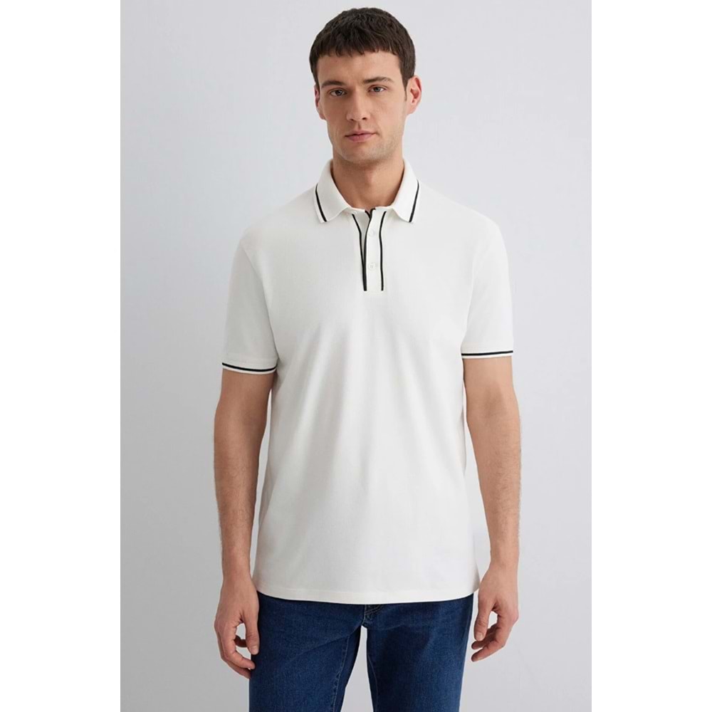 Mavi M0612648-70057 Yaka Detaylı Erkek Polo Yaka Tişört Erkek Tişort