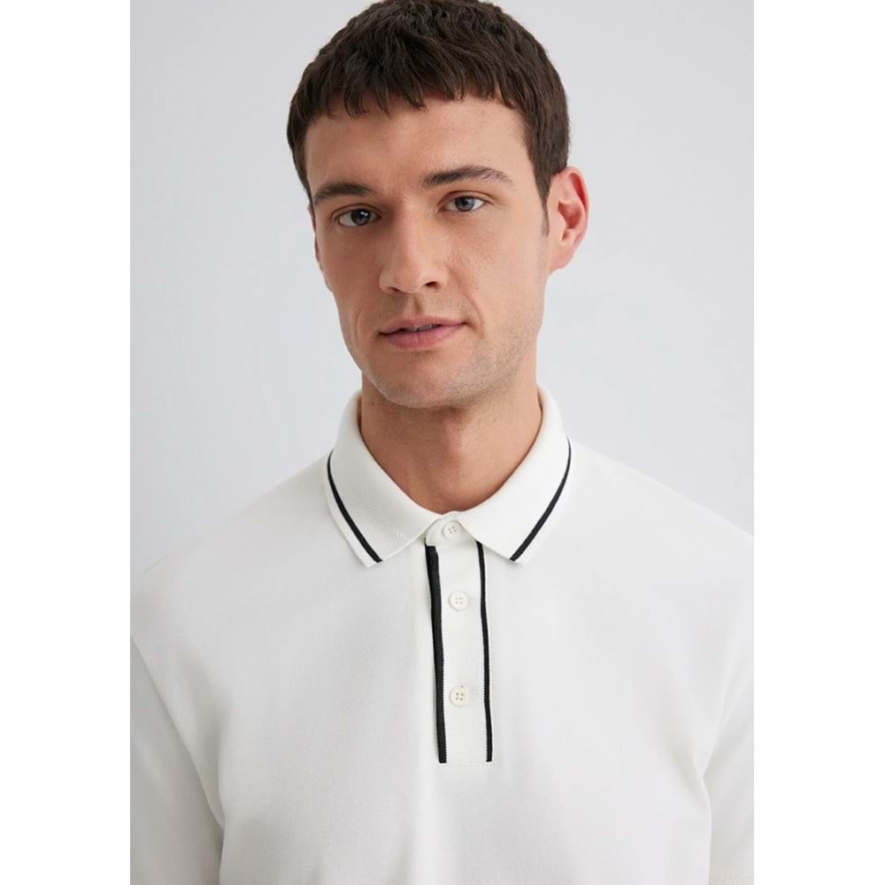 Mavi M0612648-70057 Yaka Detaylı Erkek Polo Yaka Tişört Erkek Tişort